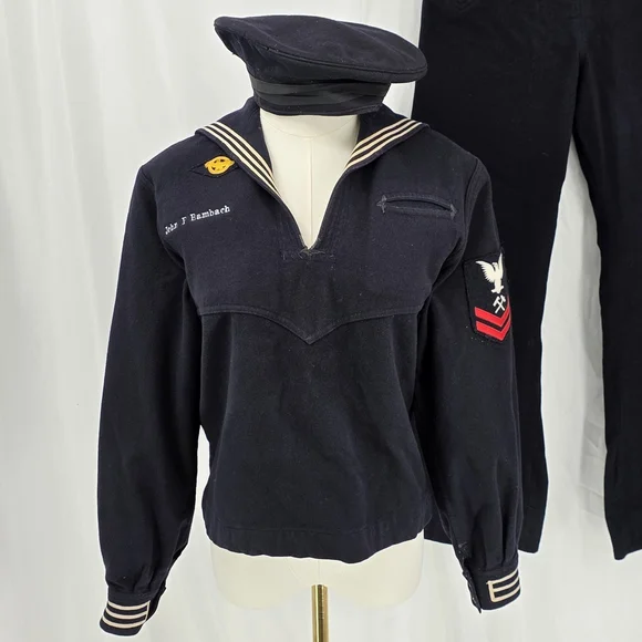 WWII US Navy Named Uniform Grouping John P Bambach 1944 Ration Books Photos - Picture 3 of 16